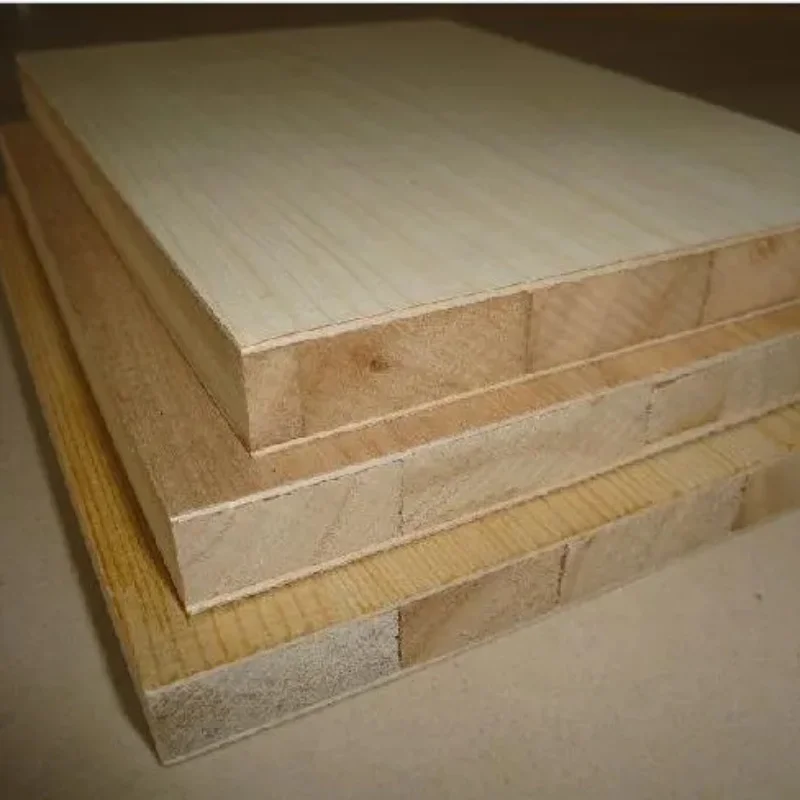 Hot Sales 18mm White melamine 4x8 Block Board Furniture laminated block board kitchen cabinets bed frame make with block board