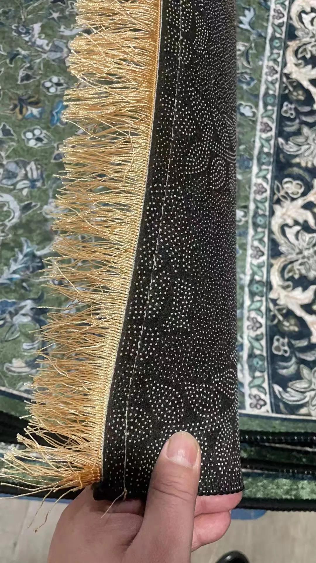 Wholesale Premium Ramadan Thick Madinah Muslim Travel  Face Kids Children Polyester Prayer Rug Mat Gift Set