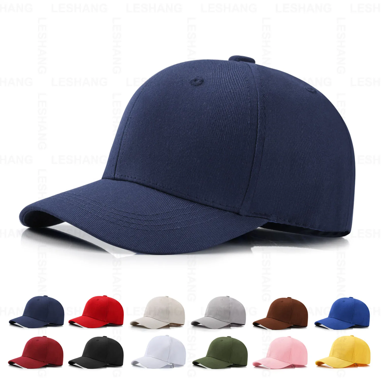 New Arrival Custom Embroidery Logo Sun Protection Blank Plaon Sports Hats Cotton Relxed Curved Brim 6 Panel Baseball Caps