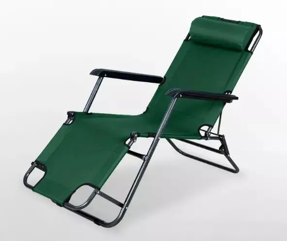 Folding Outdoor Lounge Chair Beach Sun Patio Chaise Pool Lawn Lounger Siesta Chair