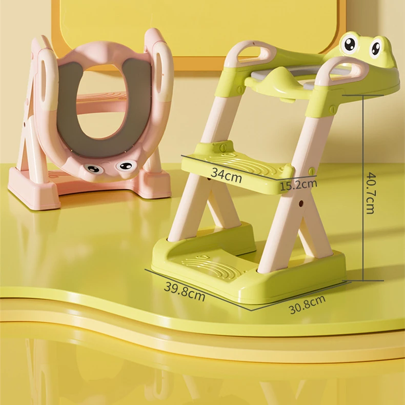 New trend children Folding Baby Potty Training Toilet Seat with PVC seat cushion