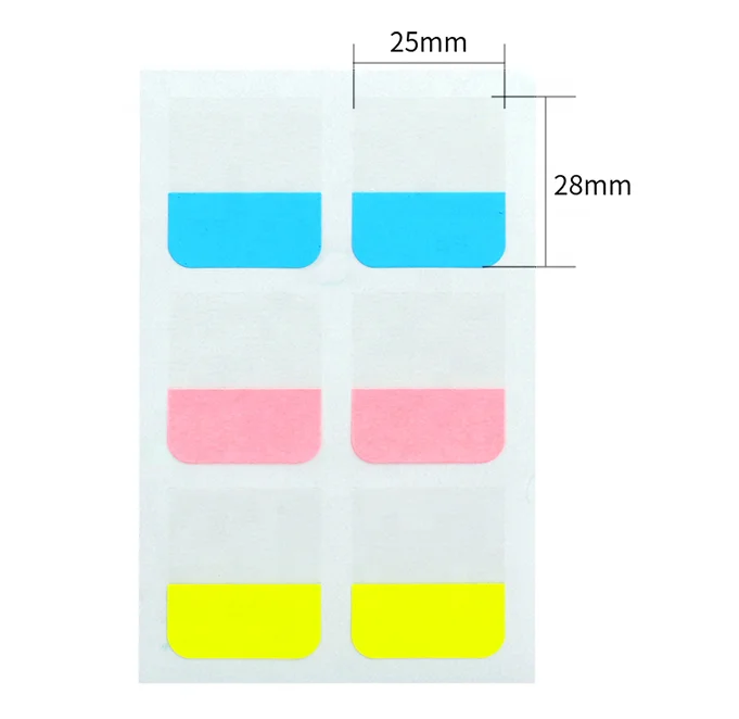 Sticky Index Tabs, Writable File Flags Colored Page Markers for Notes, Books and Classify