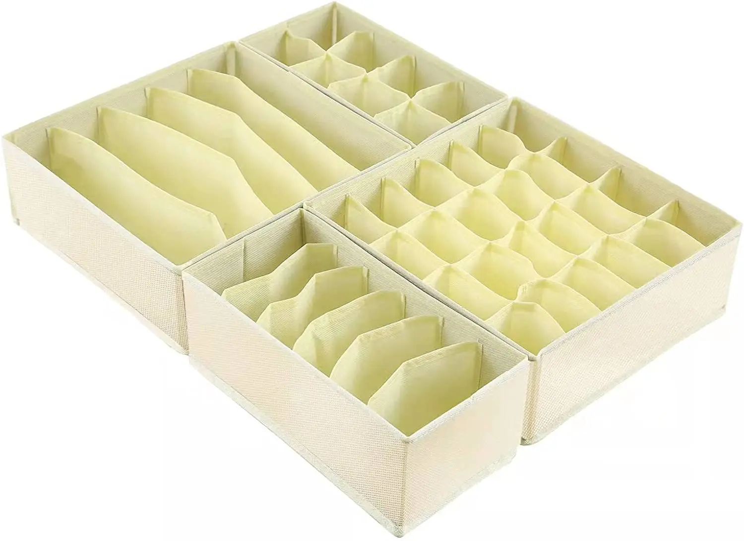 Hot-Sale 4 Sets Collapsible household items for clothes socks underwear organizer for room organization storage containers