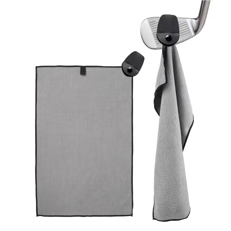 ODM OEM Customized LOGO Printed Sublimation Sport Towel Microfiber Waffle Magnet Golf Towels