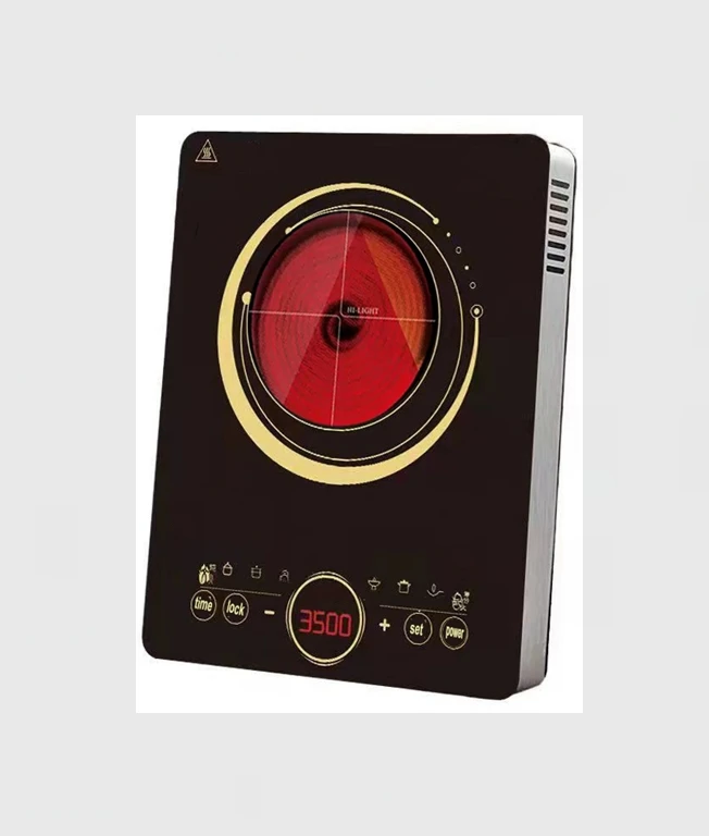 Golden Metal Frame Touch Sensor control Electric Ceramic Cooker Infrared Stove hob