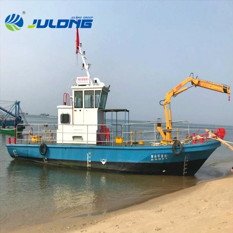 Engineering Project Required 5T Crane Transportation Work Boat For Sale