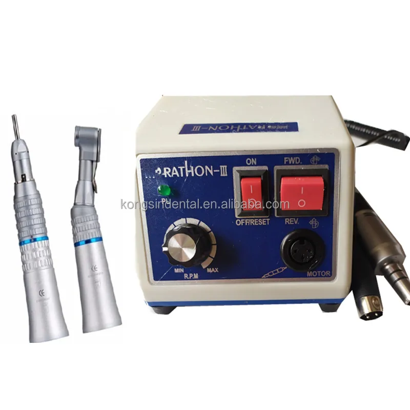 Cheap E-type Dental lab Micromotor includes straight handpiece & contra angle