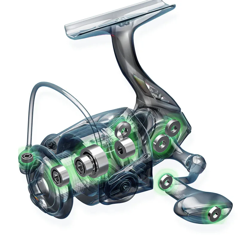 CWSPRL11-A New Upgrade 7+1BB Spinning Reel 1000-5000 Fishing Reels Fishing Wheel Sea Fishing Reels For Saltwater