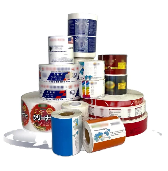 Professional custom labels printing adhesive roll label stickers for packaging label