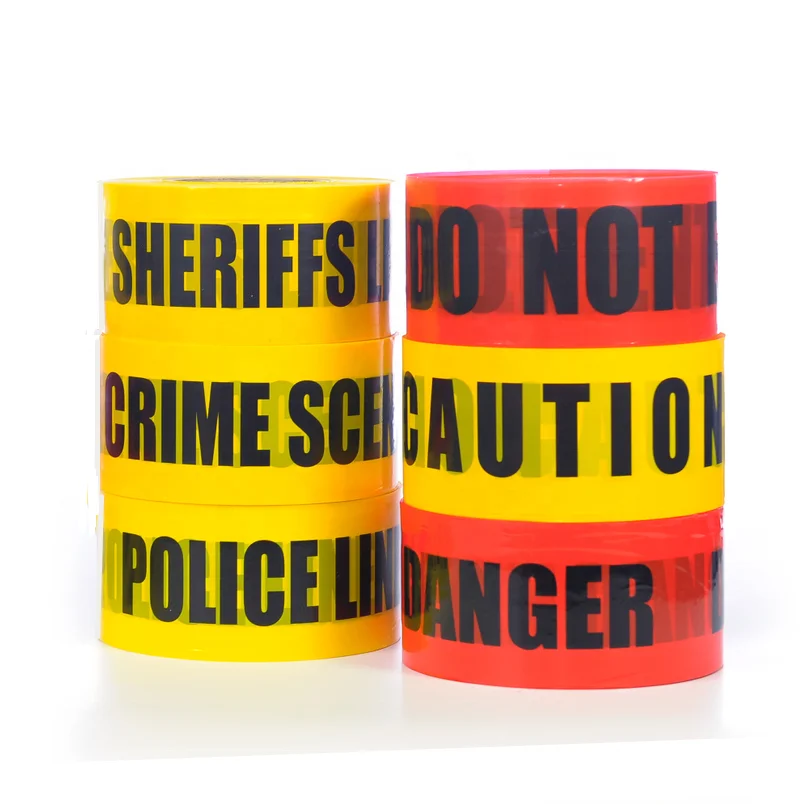 Wholesale custom printed free sample safety barrier red and white caution tape