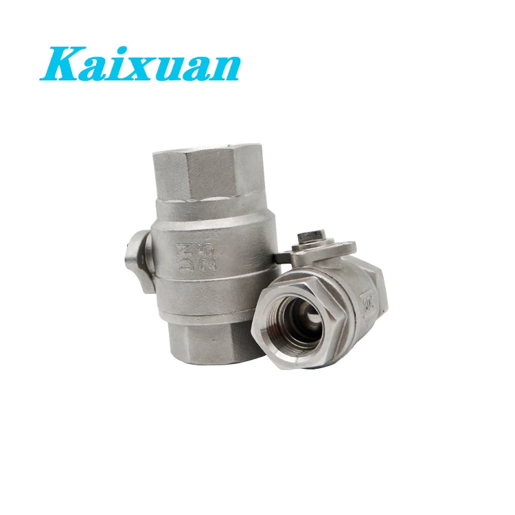 Factory price  stainless steel 2pc 304 316 1/4'--4' for Water Supply two piece ball valve 1000WOG with mounting pad