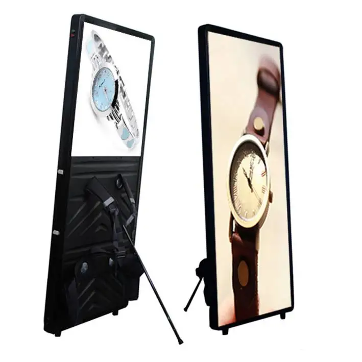 high quality led backpack light box with battery portable walking billboard