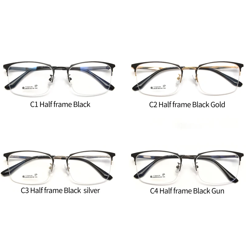 China Factory Supply Optical Ultralight Titanium Frame Prescription Glasses