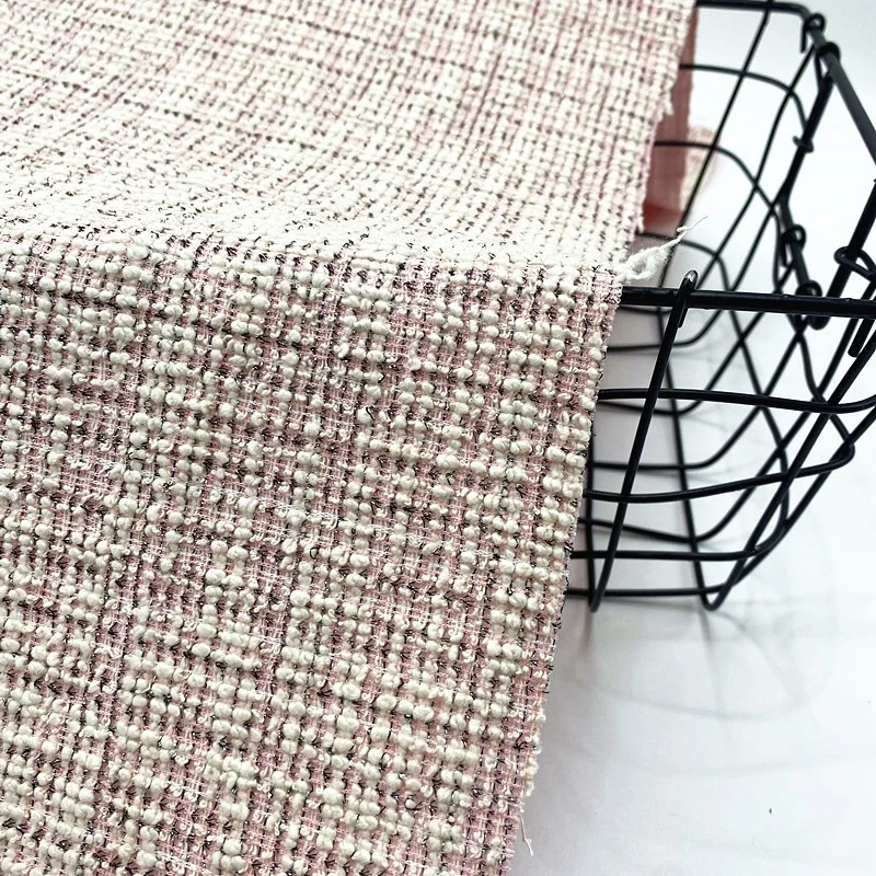 Yunda factory supply lurex spandex fabric polyester  yard dyed knitting jacquard tweed fabric knit fabric