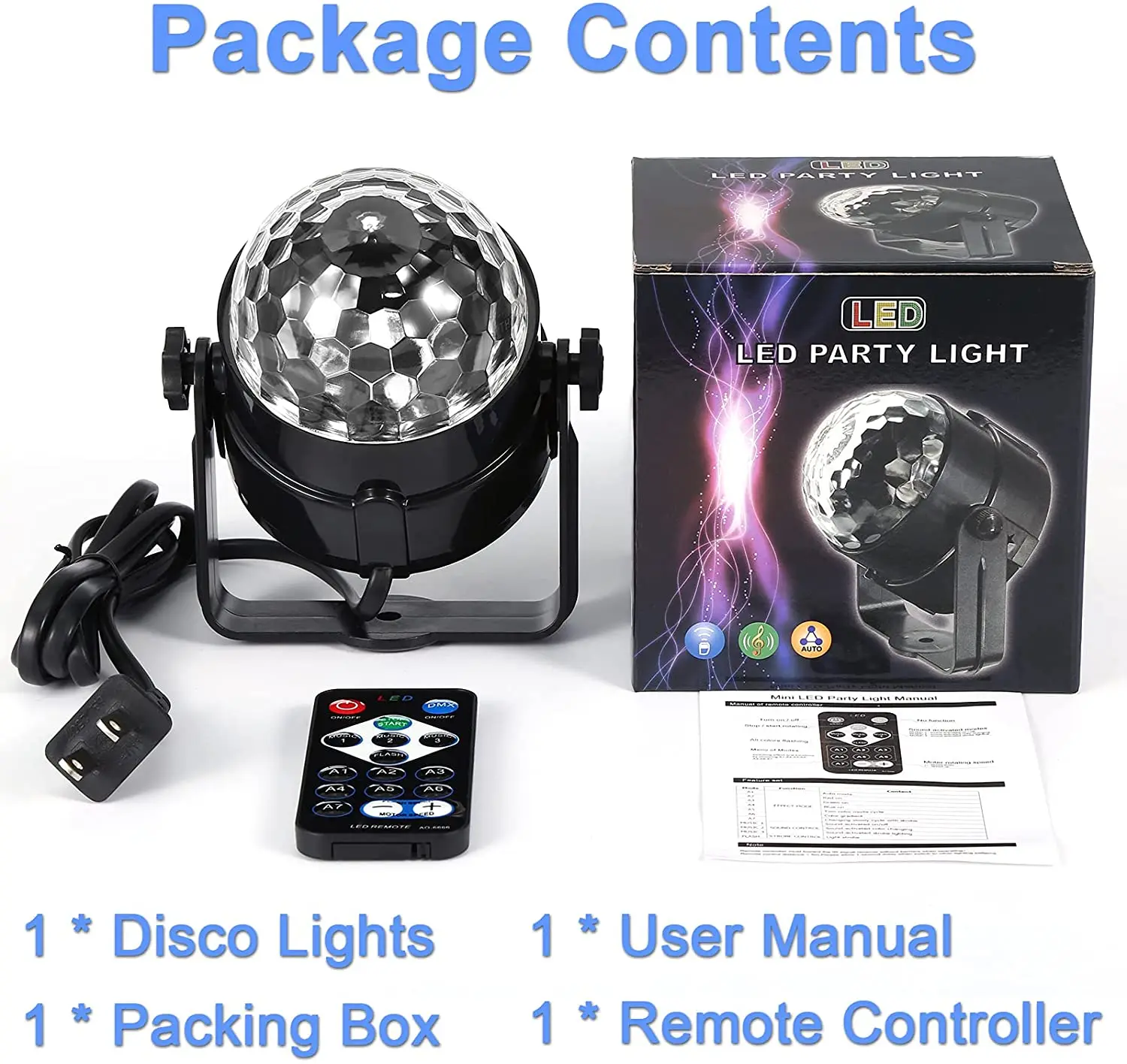 Mini Night Club DJ Party Star Mini RGB Music LED Projector Lamp Disco Laser Lighting Wedding Decor Stage LED Strobe Light