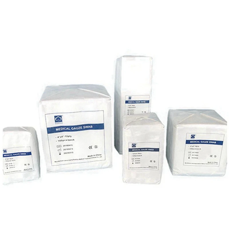 Competitive price medical compress sterile gauze swabs gauze piece with ce certification
