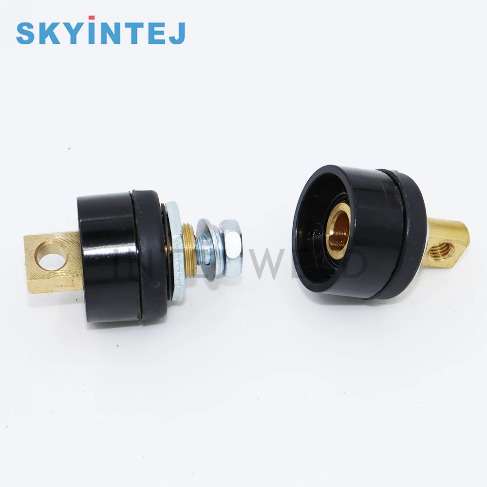 Intej Weld Cable Connector 10-25 Front Panel and End Panel Cable Connector