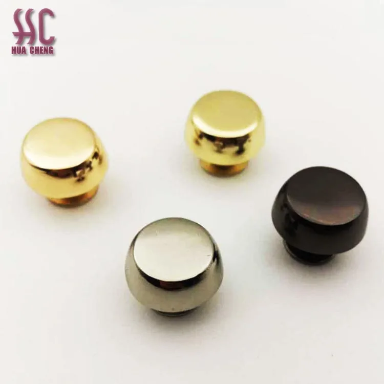 screw rivets handbag screw wheels rivets Round Head Solid Brass Rivet Chicago Screw For Bag Fittings