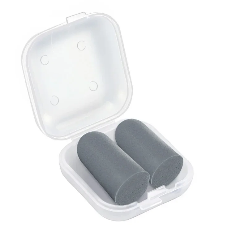 High Quality Disposable Ear Plugs in Box Pu Foam Earplugs Noise Reduction Pocket Hearing