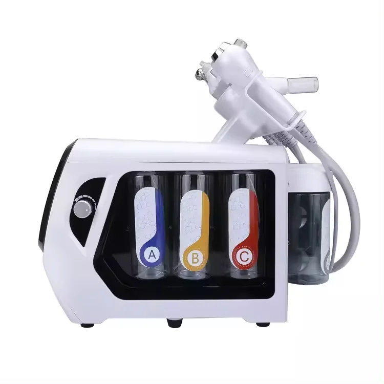 2024 6 in 1 oxygen therapy deep cleaning dermabrasion machine oxygen dermabrasion facial anti-aging machine hydradermabrasion