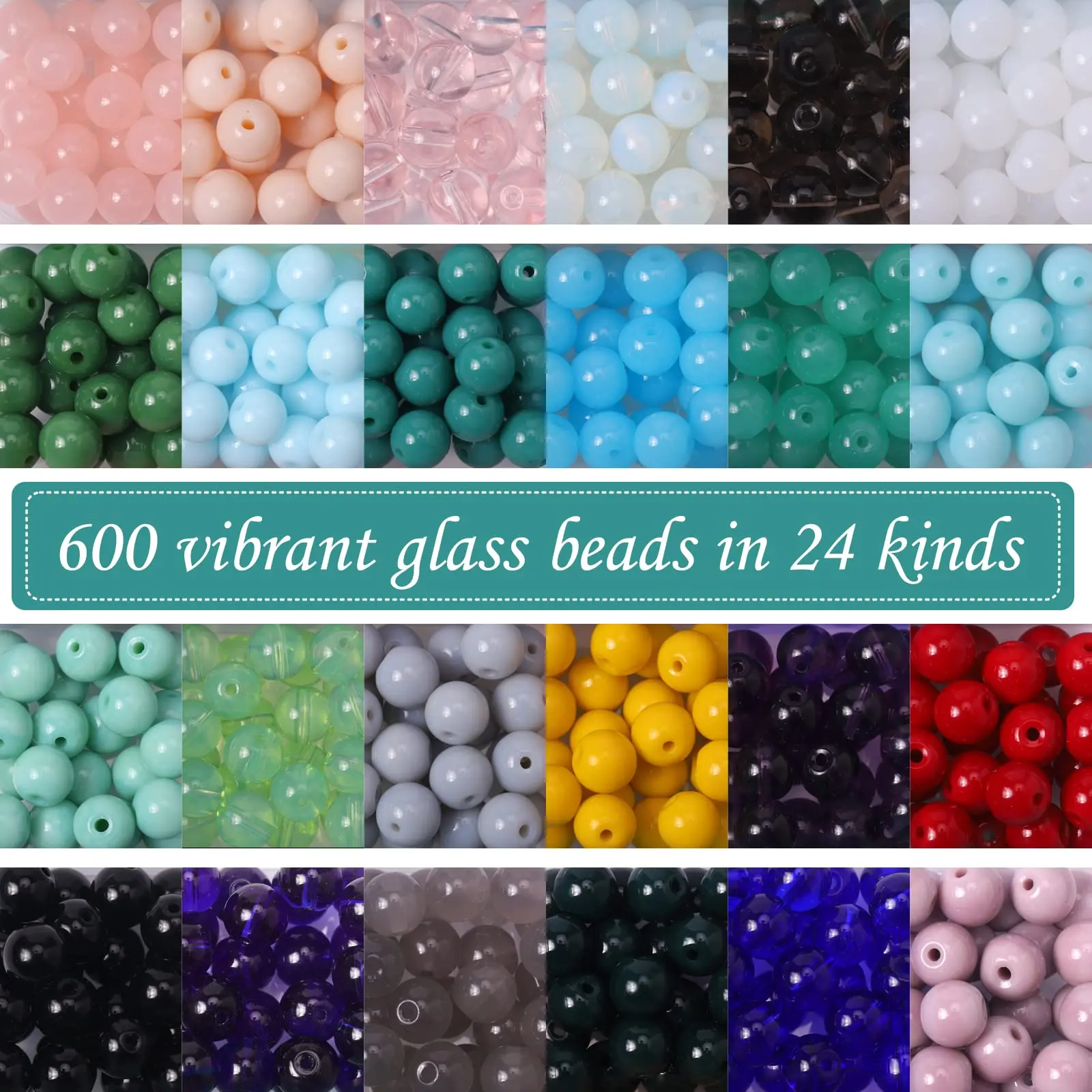 Wholesale Trust Chinese Suppliers 8mm Round Jelly Color Glass Beads DIY Handmade Necklace for Jewelry Making