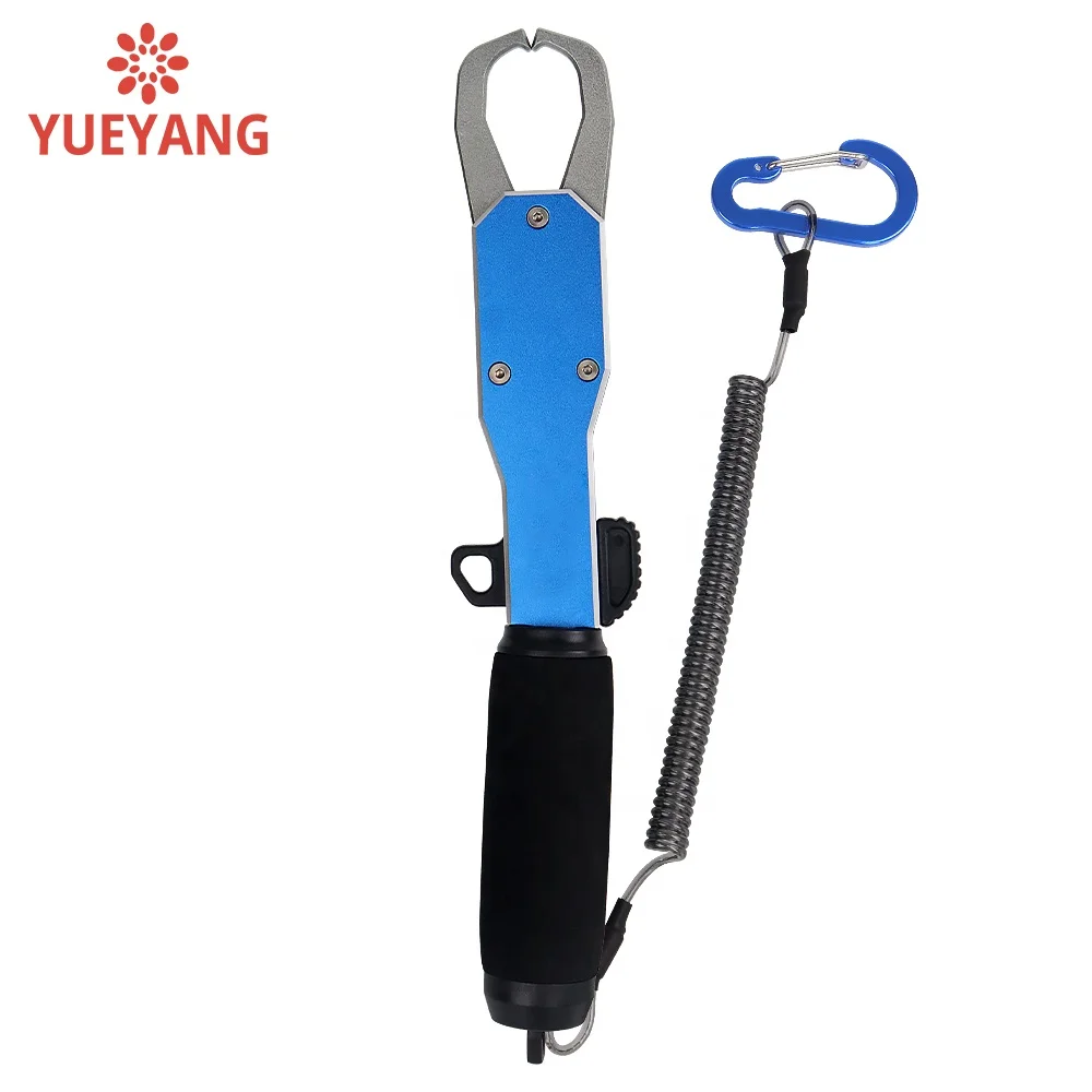 YUEYANG Aluminum Fish Grip Portable Fish Grip With Key Chain Heavy Duty Fish Grips Fishing Accessories Tools