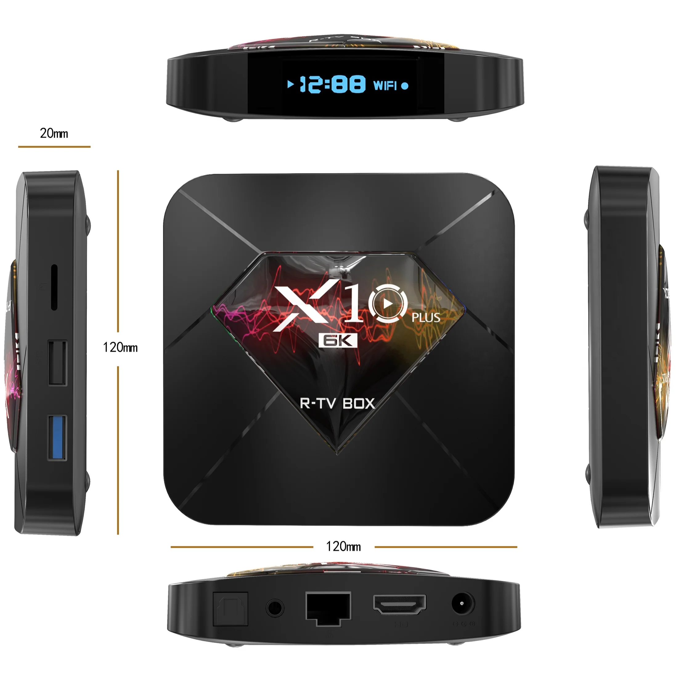 Android TV Box X10 PLUS Quad Core 2GB Android 9.0 Smart Voice 4GB 32GB Set Top Box