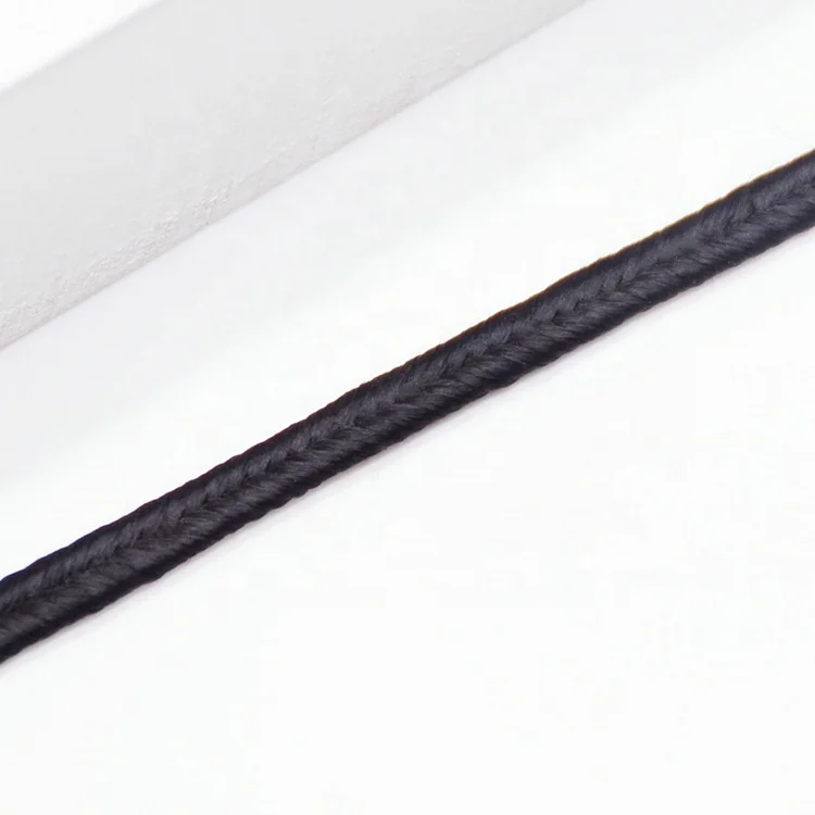 Low price wholesale 3mm 5mm 6mm Golden Silver Black Navy Red Soutache Cord Trims