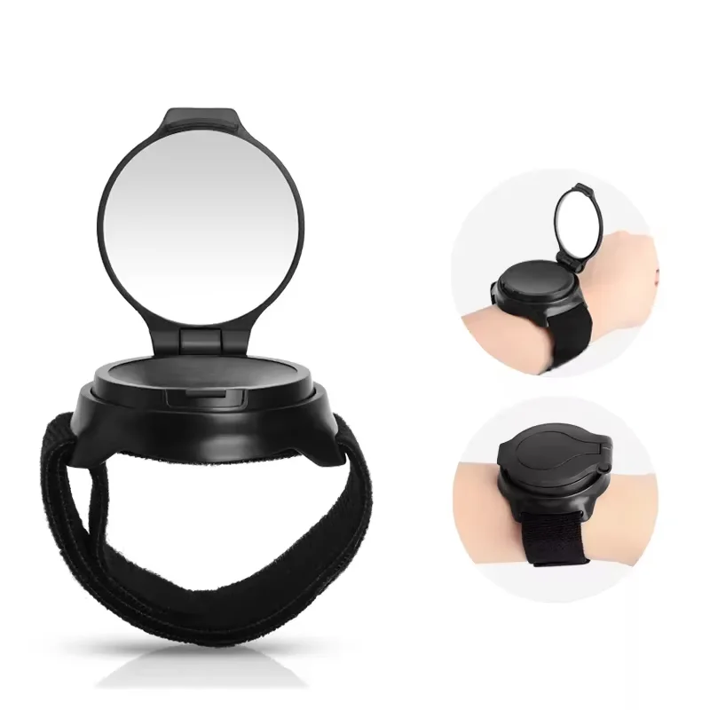 RIDERACE Foldable Rearview Mirror 360 Degrees Rotating Bike Wrist Mirror Safety Riding MTB Retroreflector Cycling Accessories