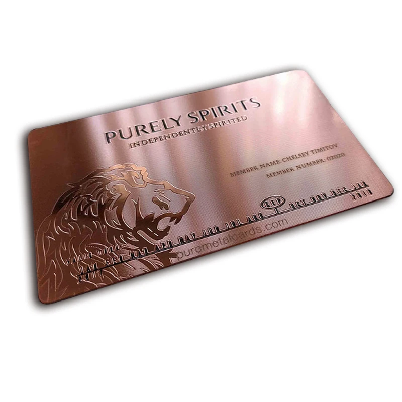 Metal card business card