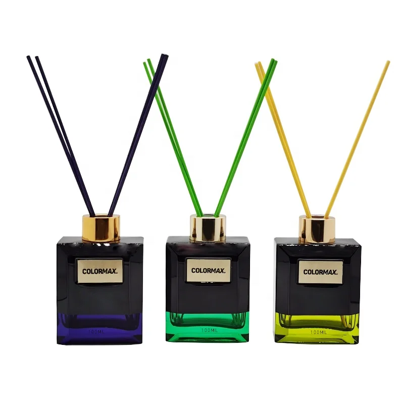 Glass Aromatherapy Bottle With Lid Perfume Bottle Diffuser Bottle With Diffuser Stick