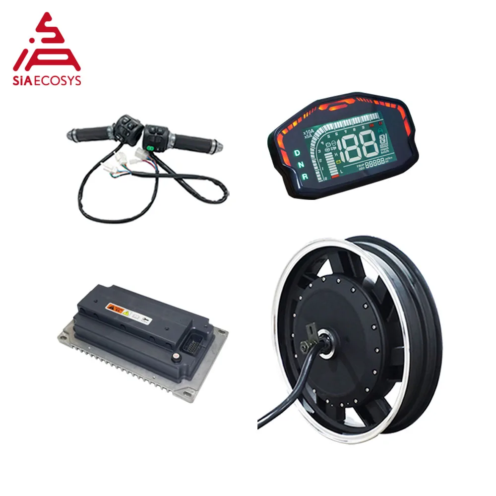 SiAECOSYS QS 17x3 5 дюйма 260 5000 Вт V4 72 В 100 км/ч ступичный двигатель с EM200-2SP контроллером комплекты силовой передачи для электрического мотоцикла