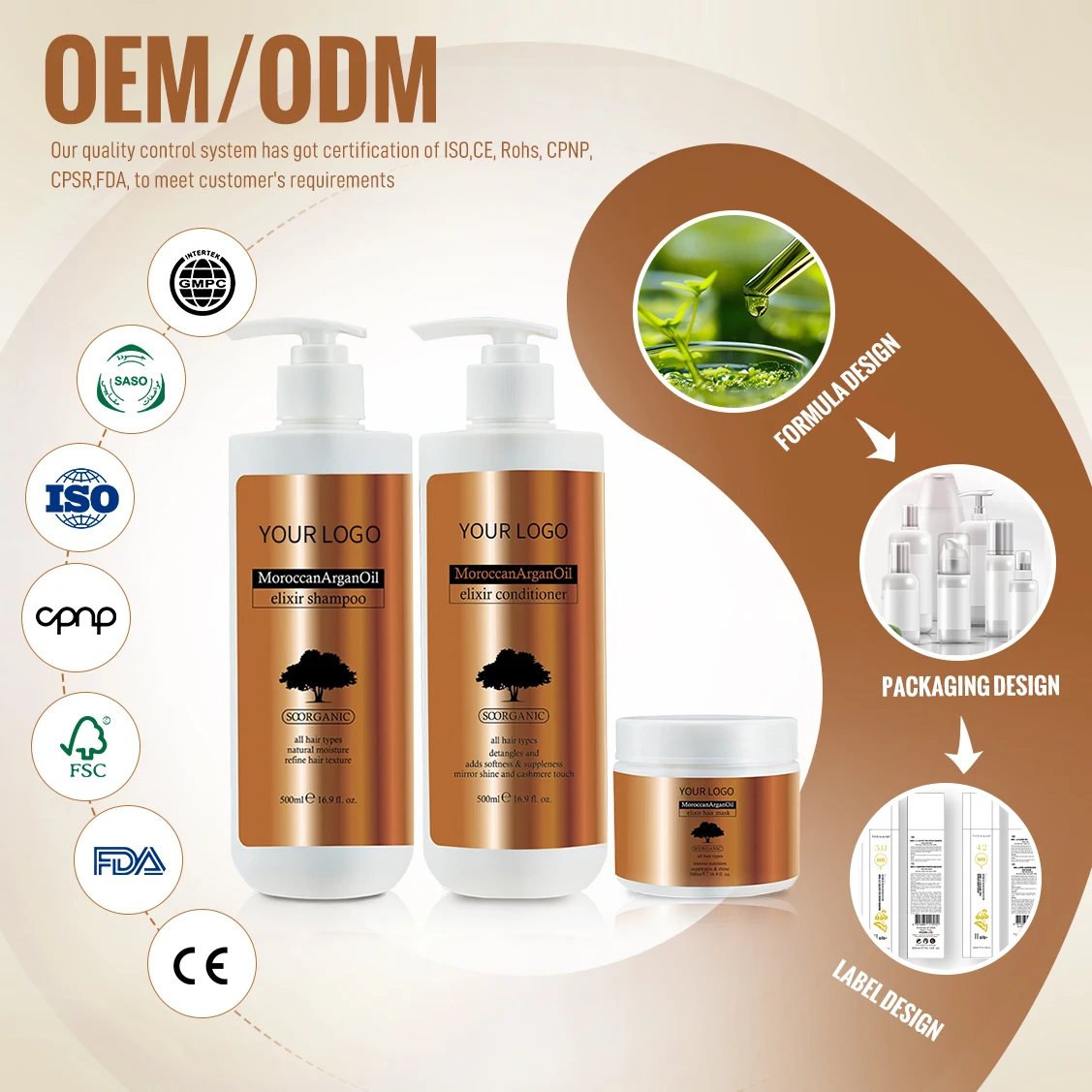 Wholesale Price Banata Oil Nourishing And Repair Hair Shampoo Natural Argan Oil Shampoo Customized Logo