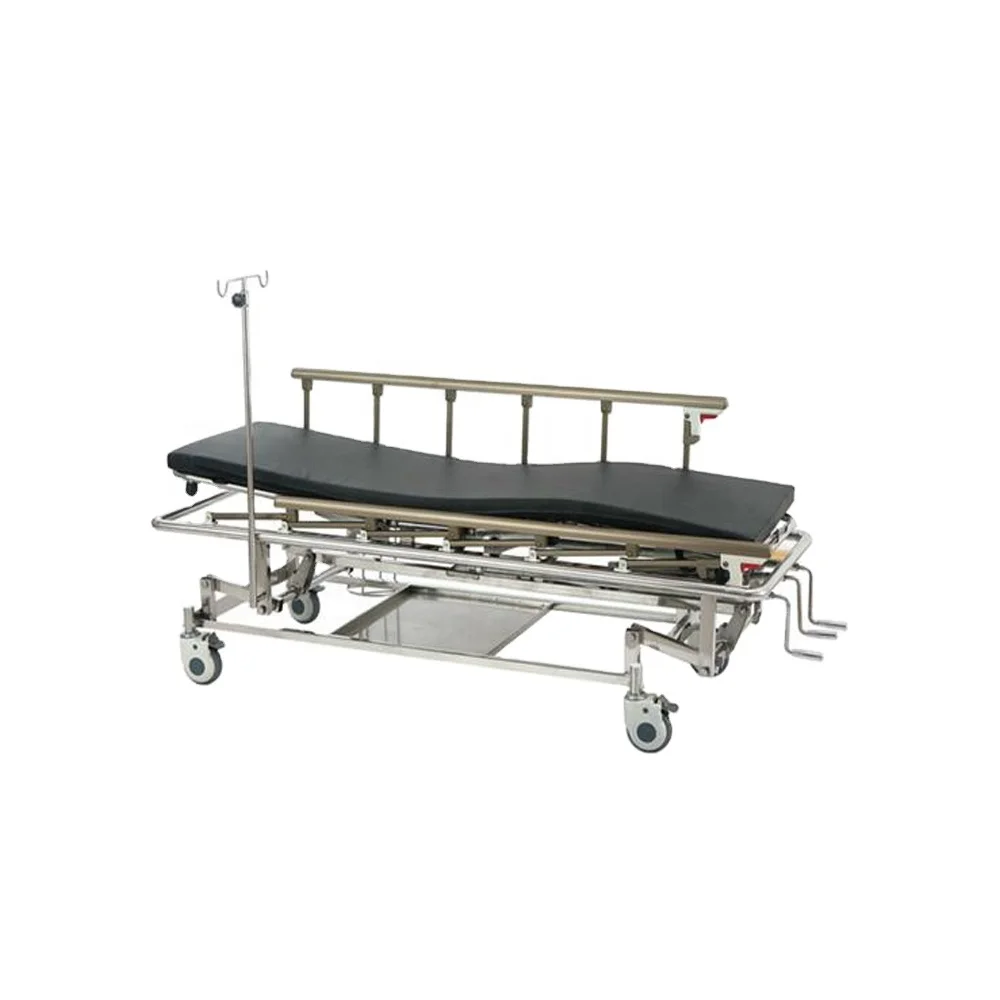 Movable Stainless Steel Three Functions Patient Stretcher Trolley Hospital Stretcher Prices