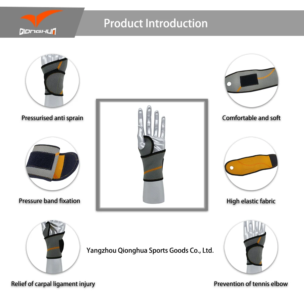 Weight Lifting Strap Cuff Support, Power Lifting Fitness Sport Wrist Brace, Custom Weight Lifting Wrist Straps