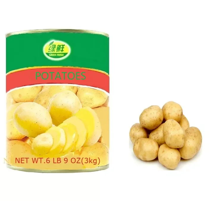 Chinese new season factory sales  canned potato whole/slice/dice in tin different specifications  low price & high quality