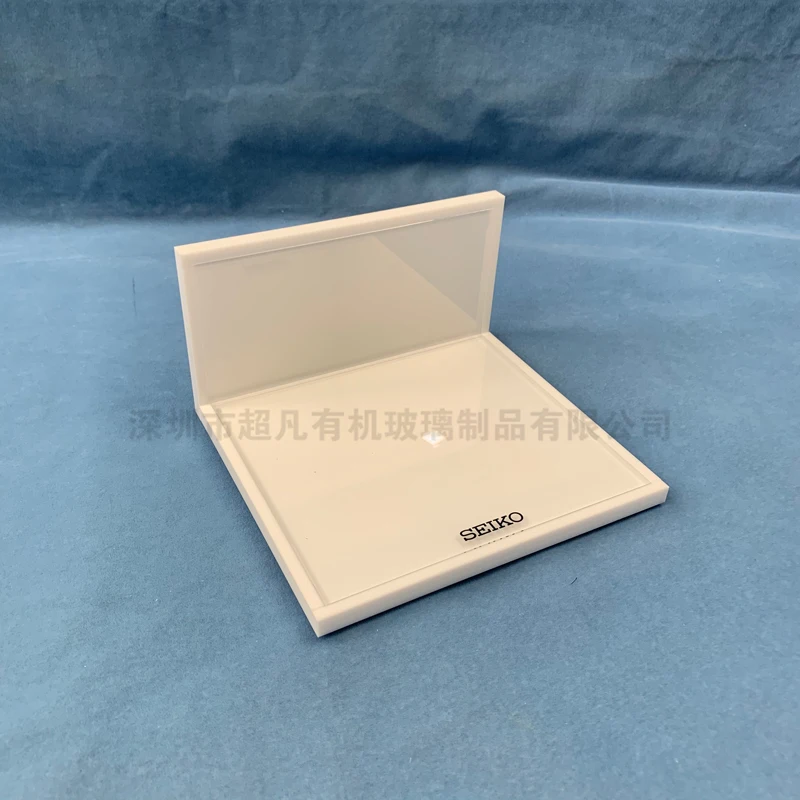 
Clear cube shaped acrylic pop photo frame with stand 