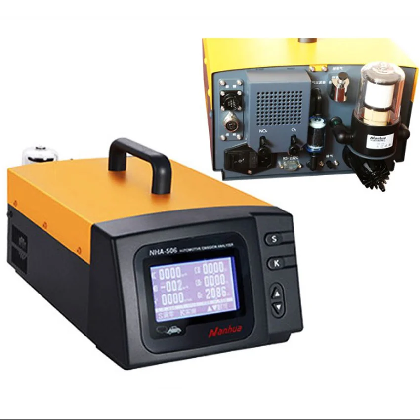 Automotive Emission Analyzer Exhaust Gas Analyzer For 5 Gas HC/ CO/CO2/O2/NO NHA-506EN