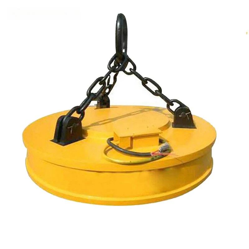 Excavator With Forklift Handling Magnets 5T Making Permanent Magnet Insulating Magnet Installed On Crane