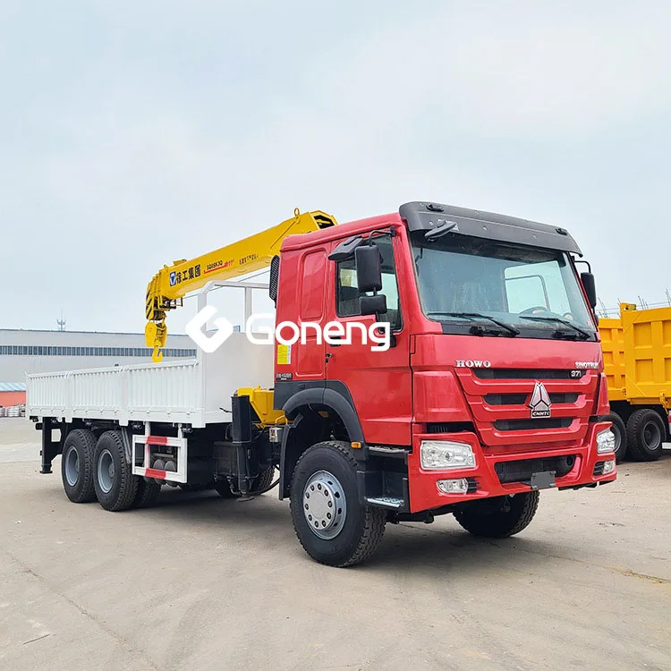 heavy-duty camion avec grue sinotruck howo diesel foldable truck with crane 14ton 16 20 ton