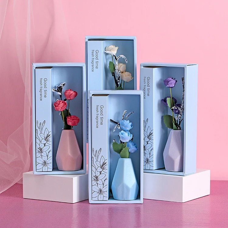 Personalized Color ceramic no fire aromatherapy fashion home decoration Luxury porcelain empty reed diffuser glass