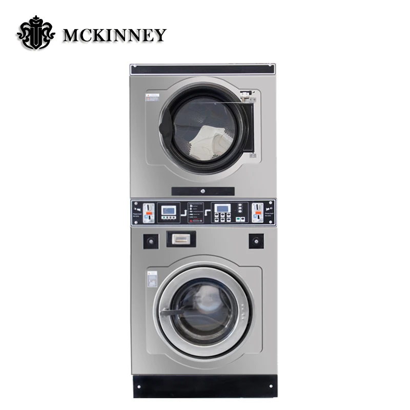 Commercial Laundry Equipment Coin Operating Combo Washing and Drying Machine