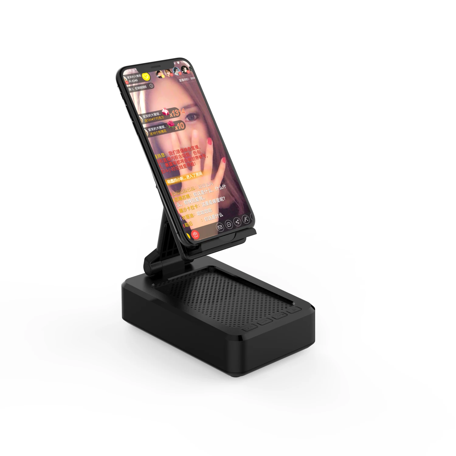 Новинка 2020, универсальный настольный держатель для сотового телефона, Портативная подставка для планшета, регулируемая подставка для мобильного телефона с Bluetooth-динамиком