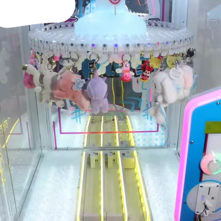 Internet celebrity doll machine clip scanning machine coin-catching doll grabbing snack game doll machine