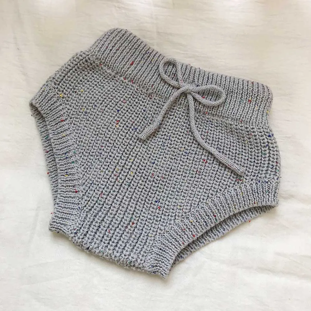 Custom LOGO sprinkle knit baby Set Chunky knitted baby sweater for kids with 100% organic cotton