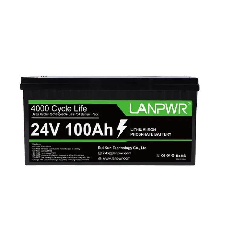 Cheap High Quality Lifepo4 100ah Lithium Iron Phosphate Storage Battery 24 Volt LANPWR Power Supply Germany Warehouse