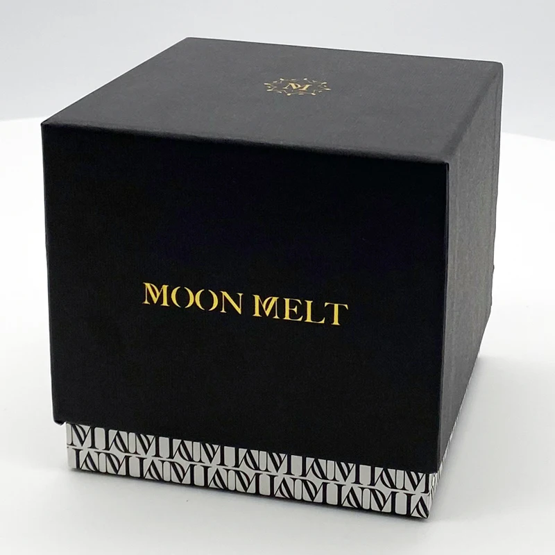 Cardboard Fancy Black Luxury Custom Candle Storage Box Handmade Paper Packaging Rigid Square Candle Box