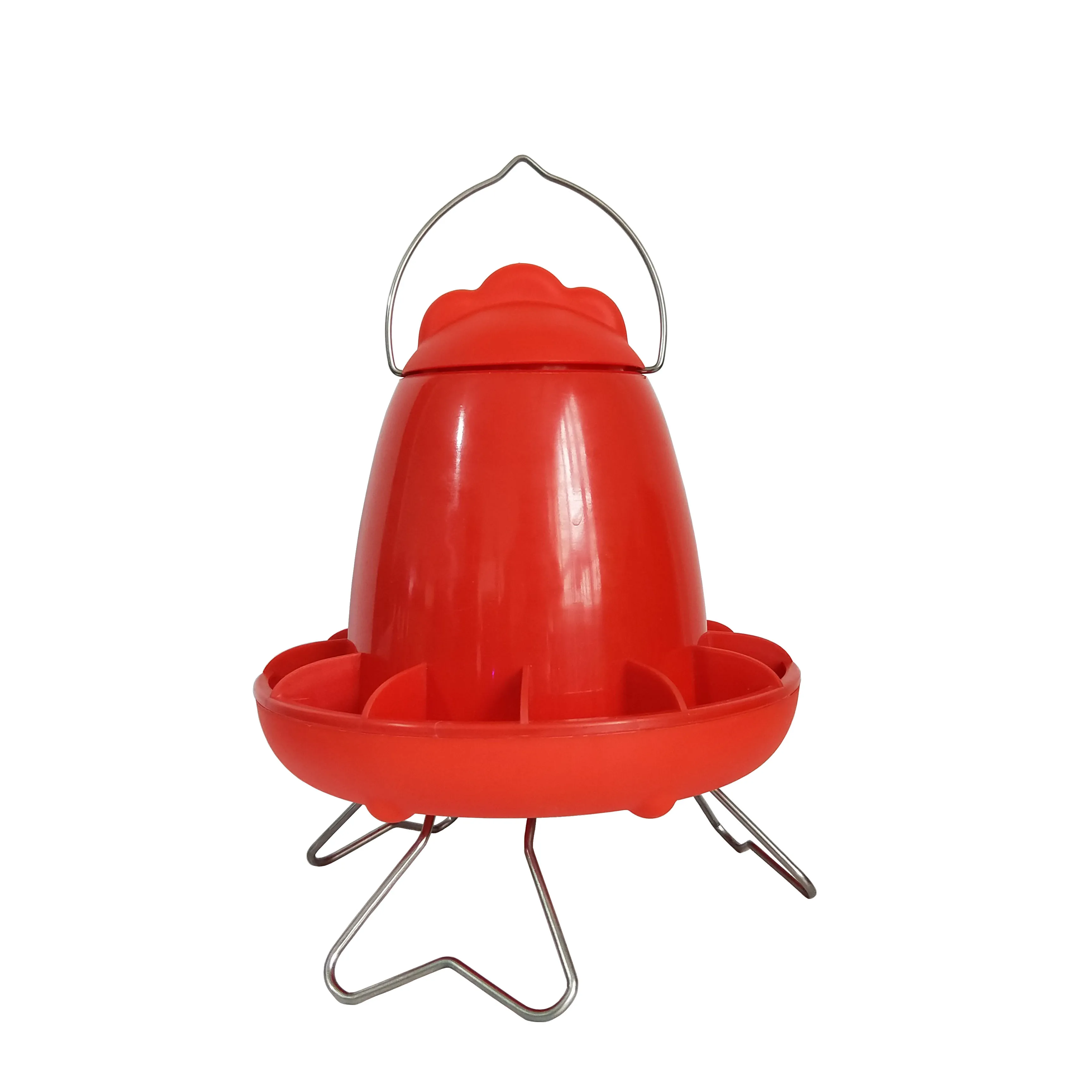 new design 1.5kg Poultry Feeding Equipment Brolier Water Drinker And Feeder Plastic Chicken Waterer with stand PH 162