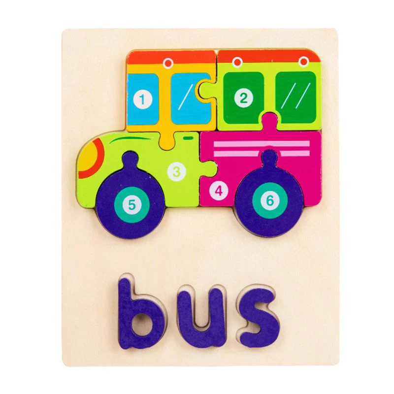 2025 Montessori Kids Educational Jigsaw Puzzle, Wooden Toys Intellectual Jigsaw Puzzle