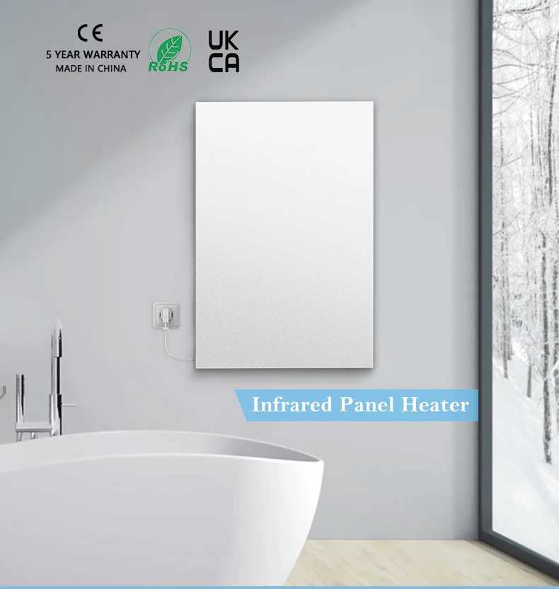 Far infrared radiation heating panel 220-240V600W ultra-thin for easy installation CA9060 Electric heater
